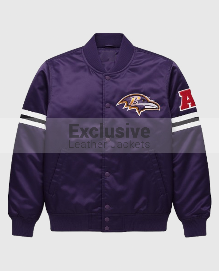 Baltimore Ravens Purple Bomber Jacket