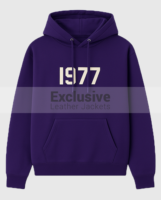 1977 Essentials Purple Hoodie