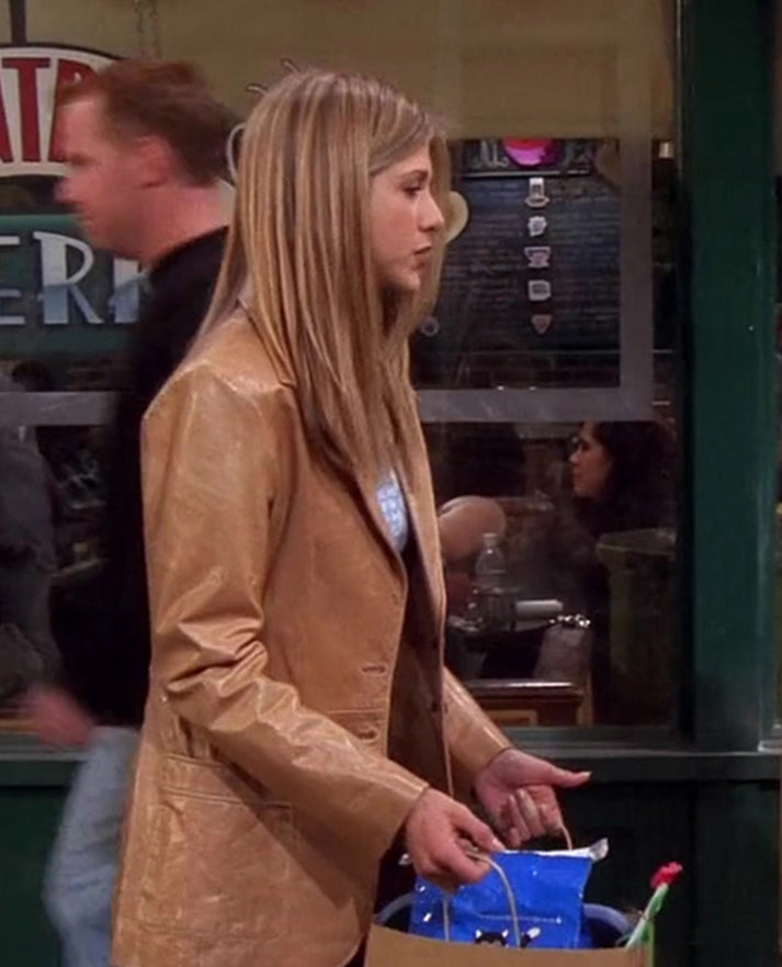 Jennifer Aniston Friends Season 5 Leather Blazer