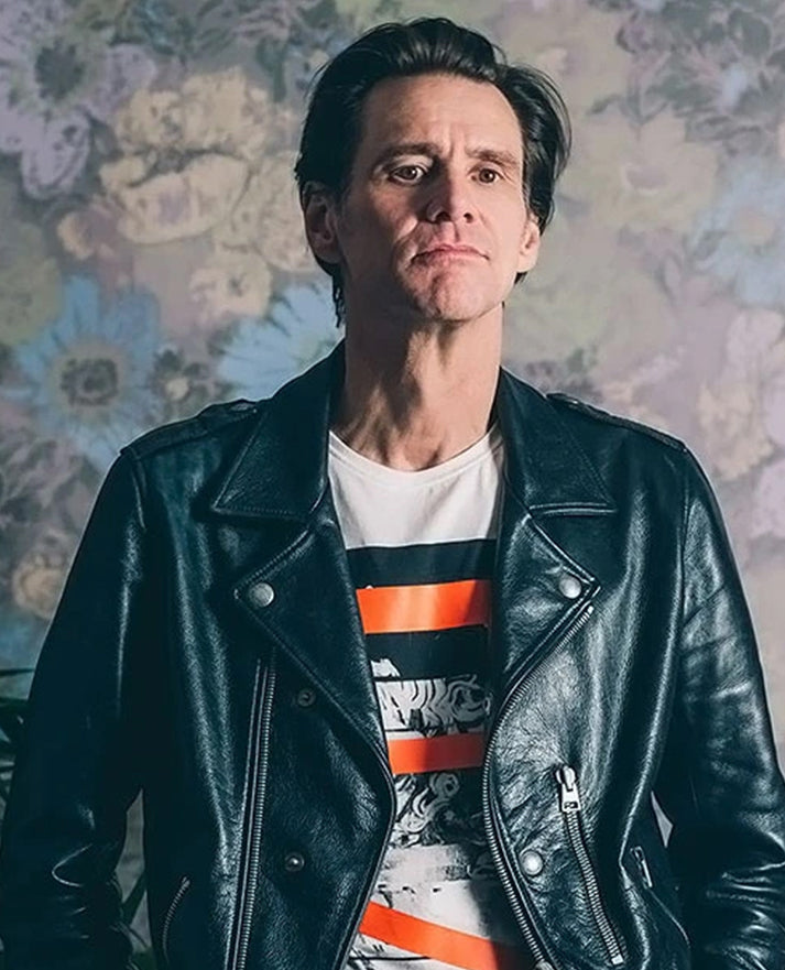 Jim Carrey Toronto International Film Festival Leather Jacket