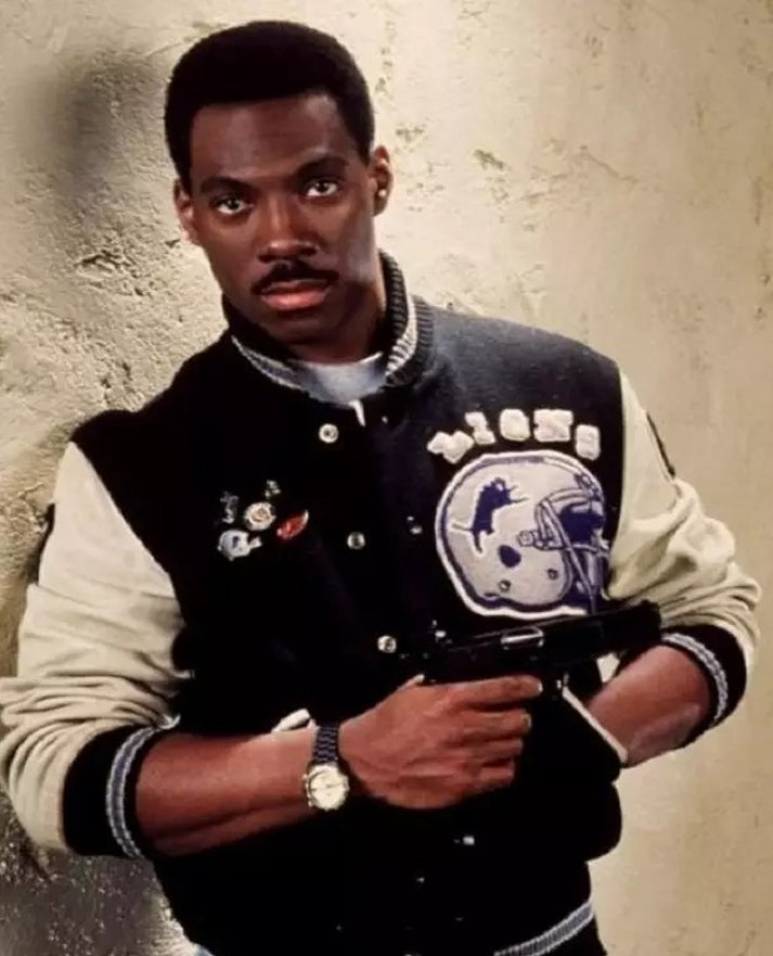 Eddie Murphy Beverly Hills Cop Black Bomber Jacket