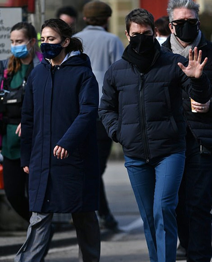 Mission Impossible 7 2023 Tom Cruise Black Puffer Jacket