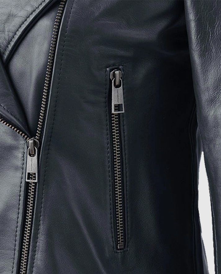 Women's Black Leather Jacket