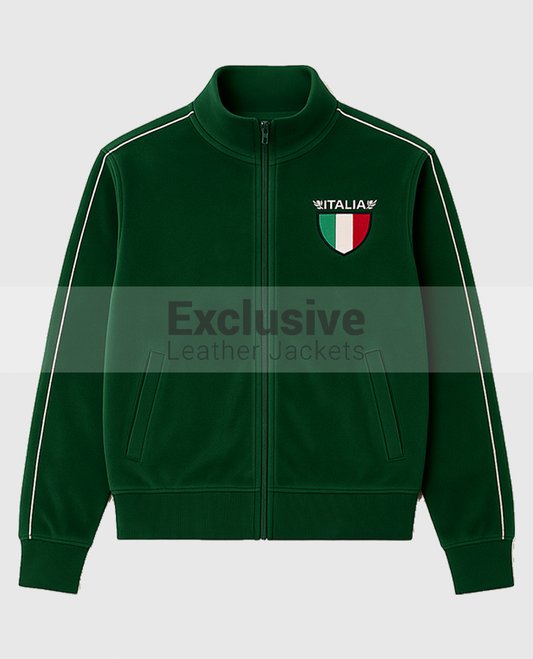 Jason Kelce Italia Green velour tracksuit