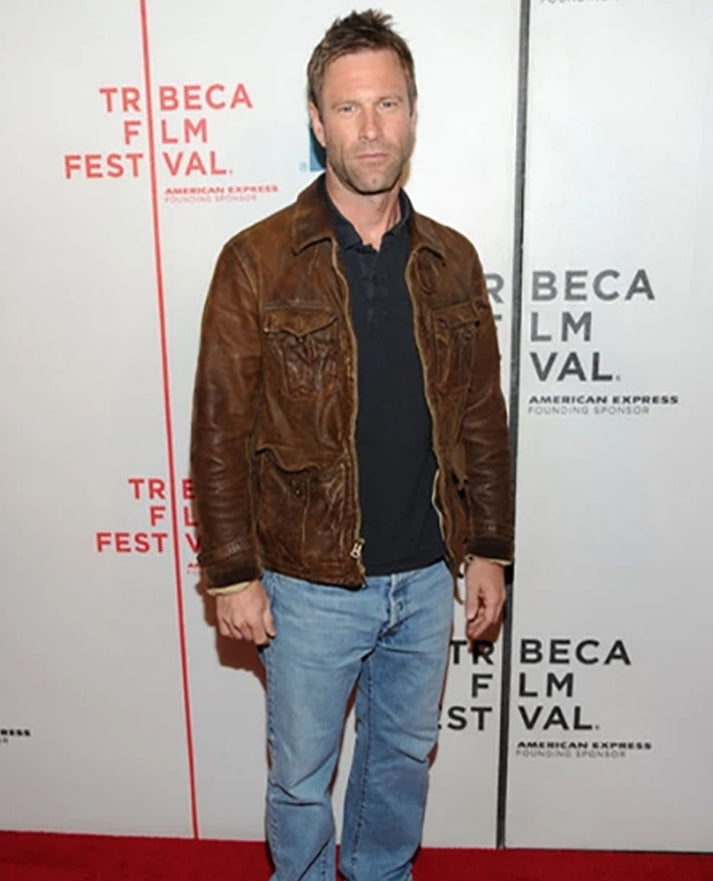 Aaron Eckhart Leather Jacket