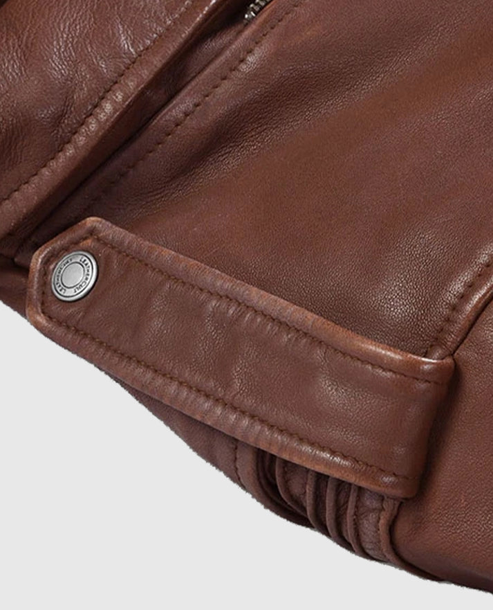 Men's Falcon Tan Rider Leather Jacket