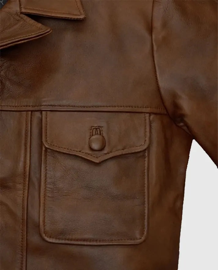 Leonardo DiCaprio Once Upon a Time in Hollywood Leather Jacket
