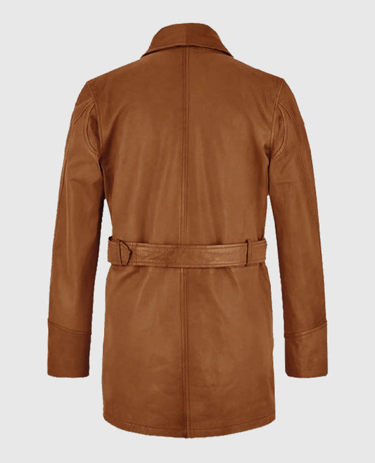 Brad Pitt Legends of the Fall Leather Trench Coat