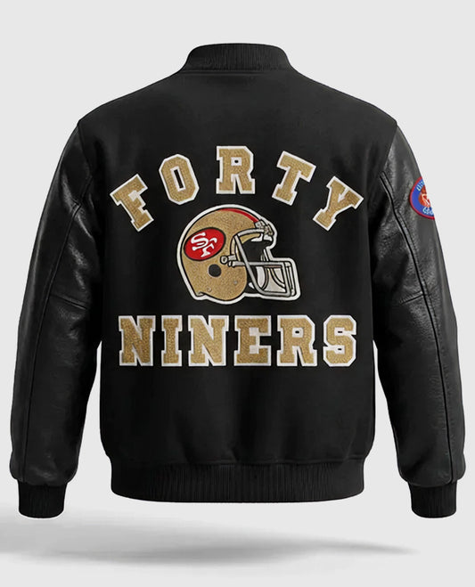 80’s San Francisco 49ers Letterman Black Jacket