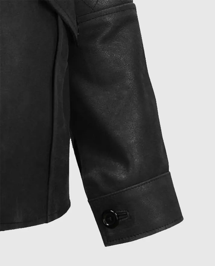 Men’s Black Motorcycle Leather Jacket