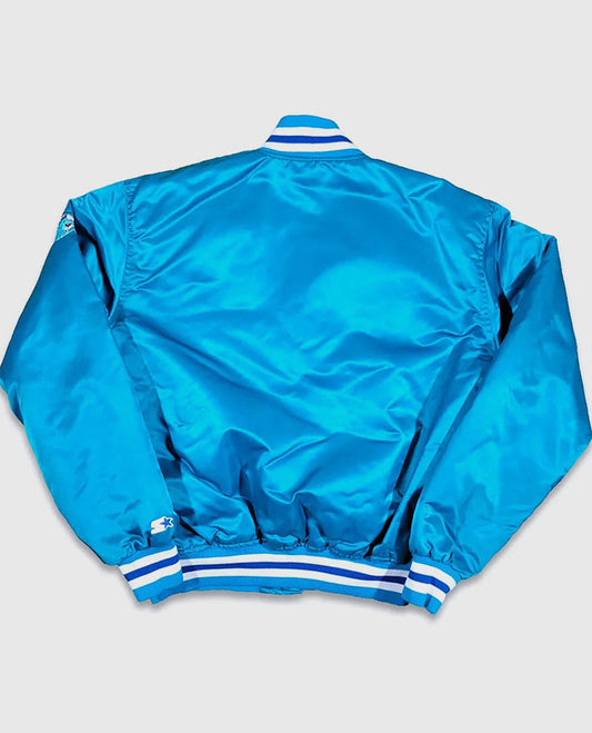 90’s Charlotte Hornets Bomber Blue Jacket