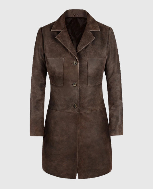 Annabelle Wallis The Mummy Brown Trench Coat