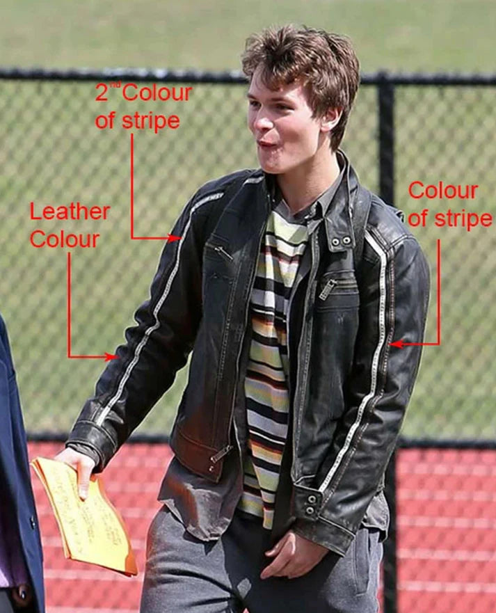 Ansel Elgort November Criminals Leather Jacket