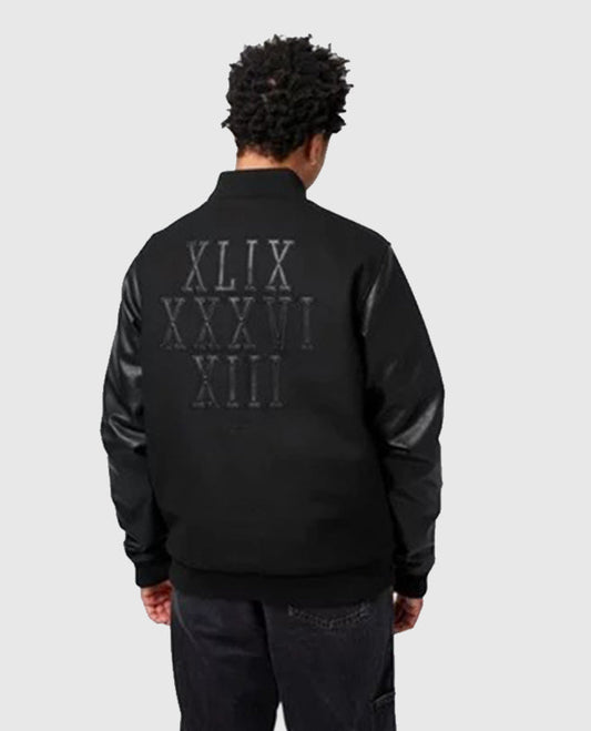 Arsenal Retro Invincibles Varsity Black Jacket