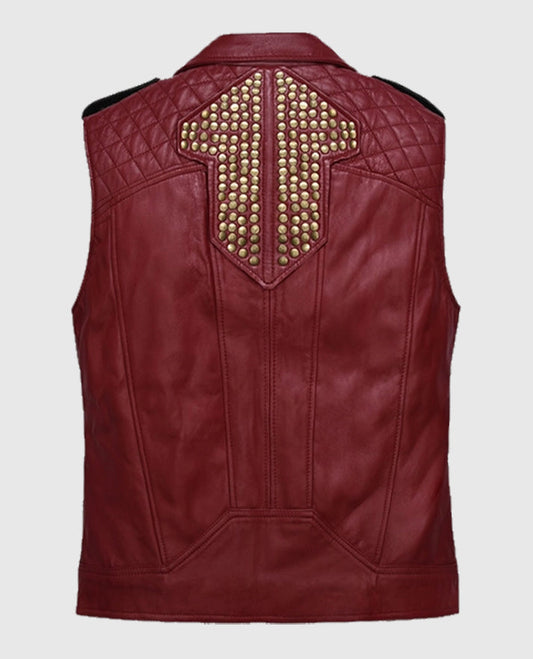Chris Hemsworth Thor Love and Thunder Red Leather Vest