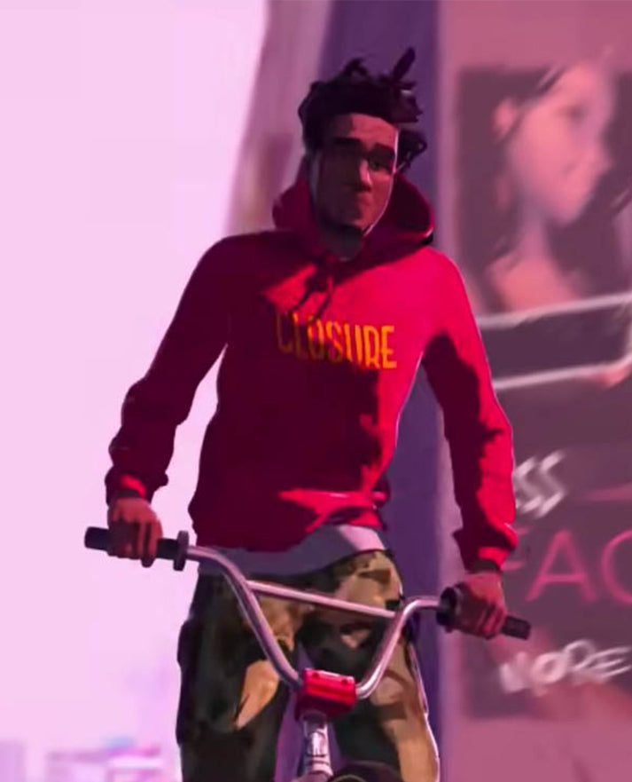 Entergalactic Kid Cudi Red Hoodie