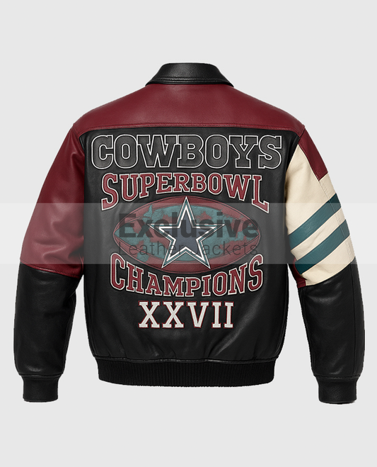 Jeff  Hamilton Dallas Cowboy Leather Black jacket