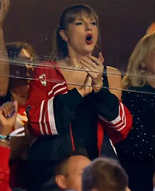 Kansas City Chiefs Game Taylor Swift Red n Black Jacket
