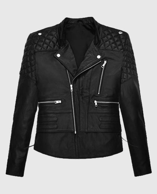 Kristen Stewart Quilted Leather Jacket