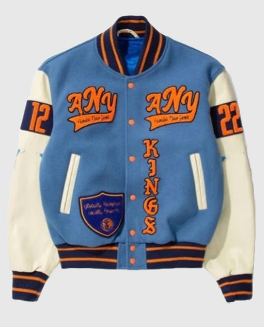 LeBron James NBA 22 Blue Varsity Jacket
