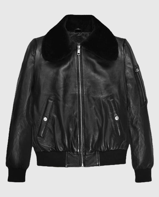 Marilyn Monroe Leather Black Jacket