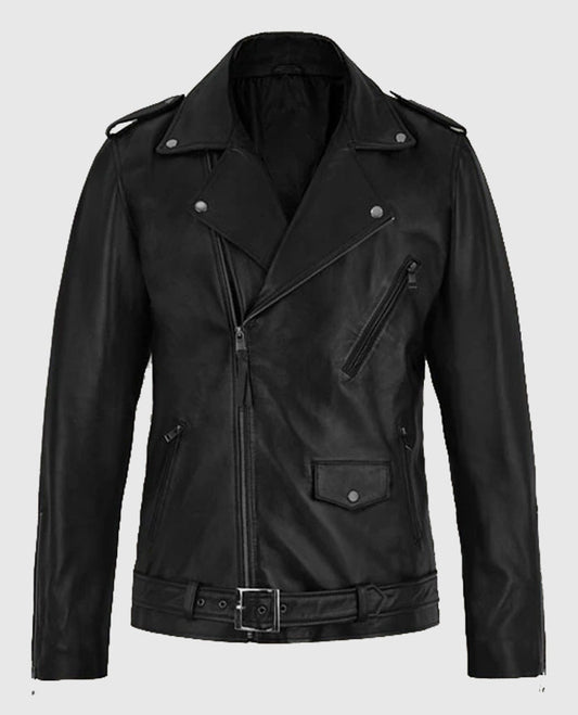 Marlon Brando The Wild One Black Leather Jacket