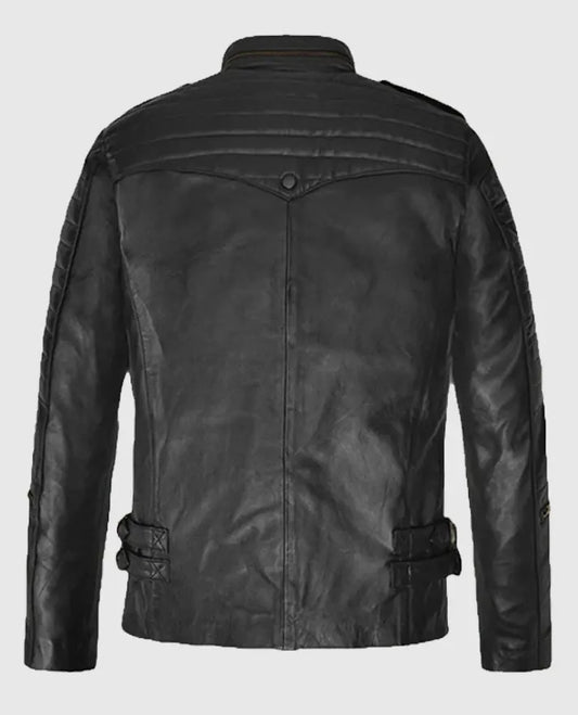 Men's Black Leather Jacket