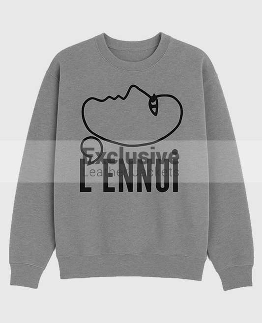 Shrinking S02 Christa Miller Gray Oversized Pullover Sweatshirt