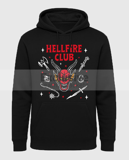 Stranger Things Hellfire Black Club Hoodie