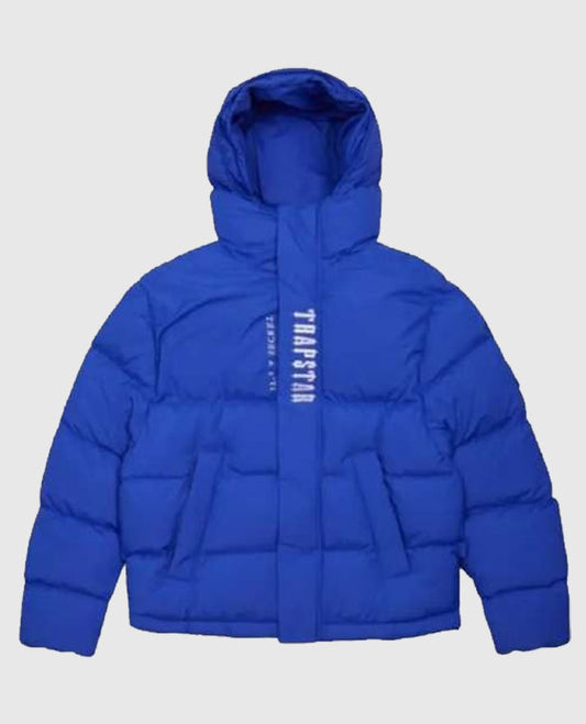 Trapstar Hooded Blue Puffer Jacket
