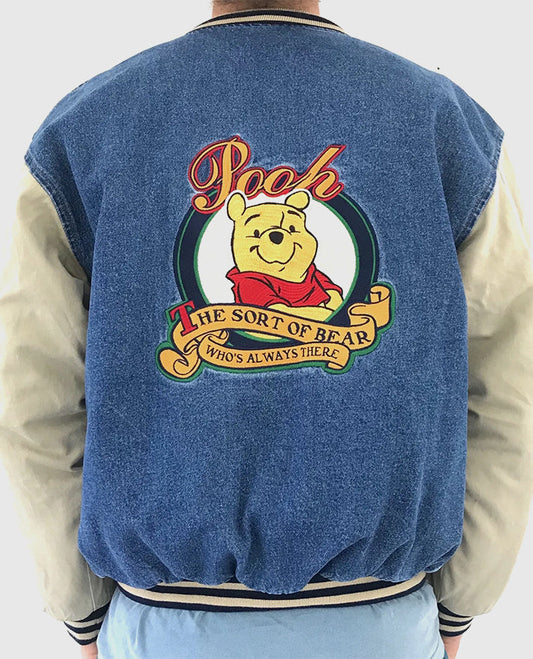 Winnie The Pooh Varsity Denim Jacket