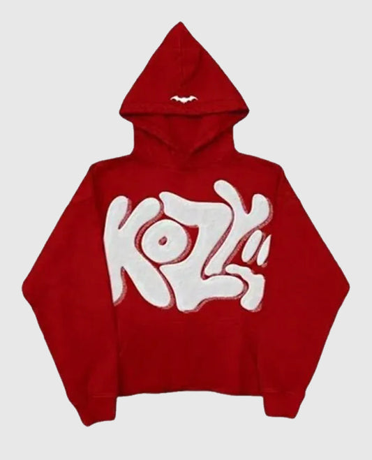 Y2K Kozy Red Hoodie