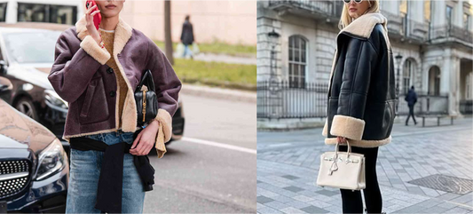 How to Style Women’s Shearling Jackets with Dresses & Jeans