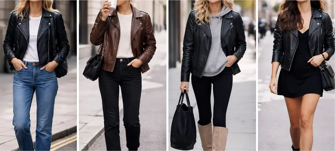 How to Style a Leather Jacket With Boots for Everyday Looks