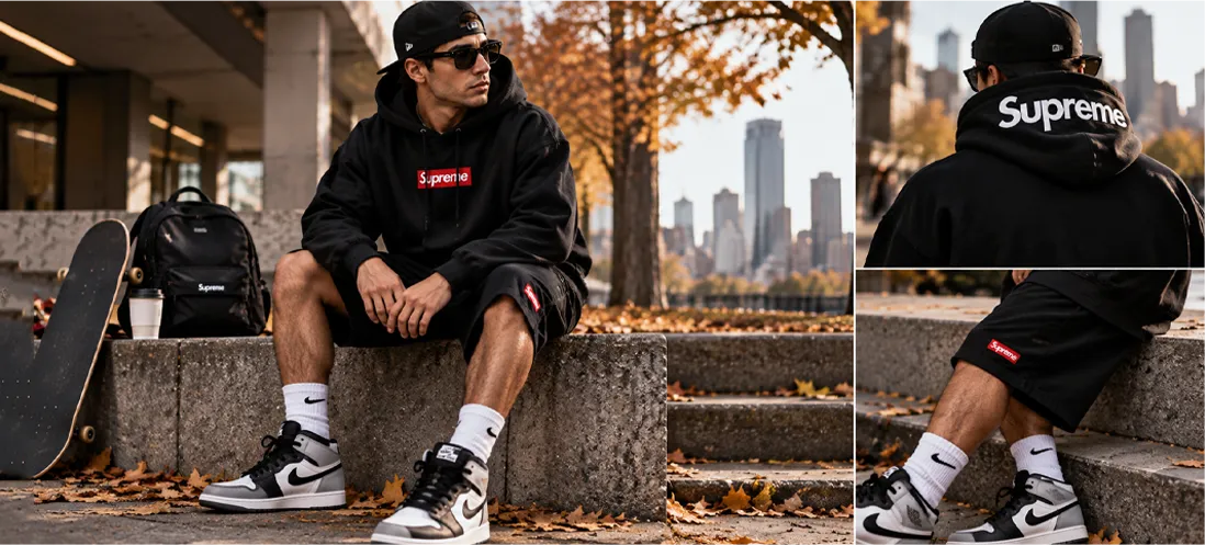 Supreme Hoodies & Shorts: A Perfect Fall Outfit