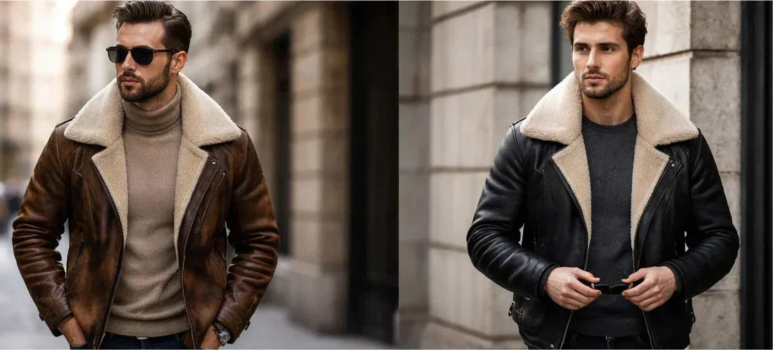 Best Ways to Style Men’s Shearling Leather Jackets