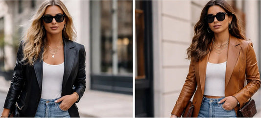 Outfit Ideas & Styling Tips for Womens Leather Blazers