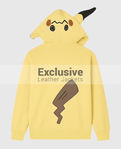Mimikyu Themed French Terry Zip-Up Hoodie