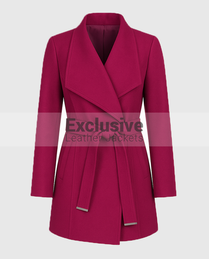 The Christmas Quest 2024 Lacey Chabert Wool Coat