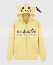 Mimikyu Themed French Terry Zip-Up Hoodie