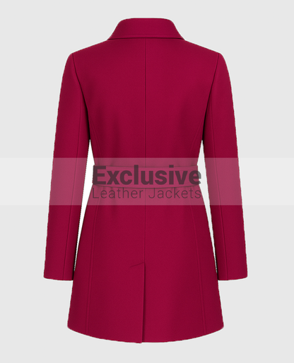 The Christmas Quest 2024 Lacey Chabert Wool Coat