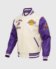 NBA Los Angeles Lakers Women's Purple-white Varsity Jacket