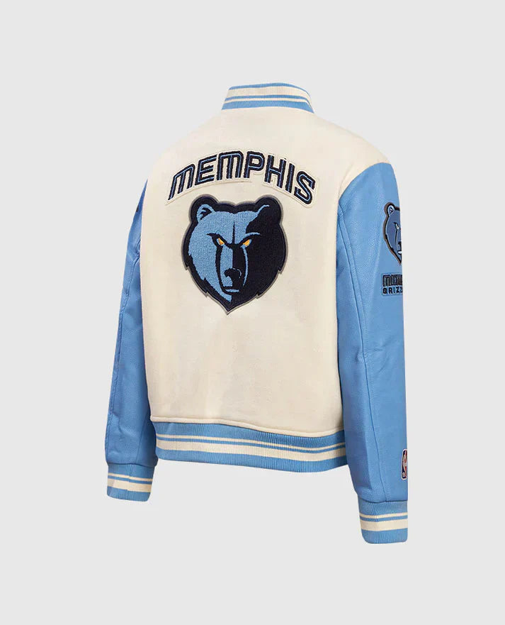 NBA Memphis Grizzlies Women's Rib Wool Varsity Jacket
