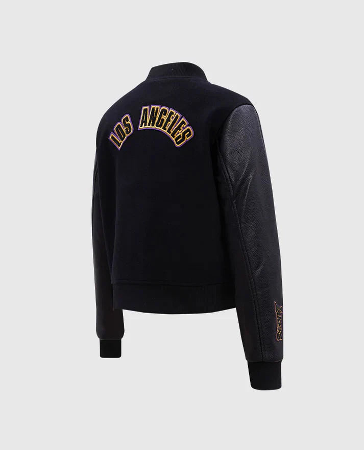 NBA Los Angeles Lakers Women's Black Varsity Jacket