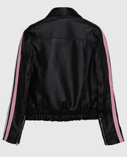 Diddi Moda Ribbon Leather Jacket