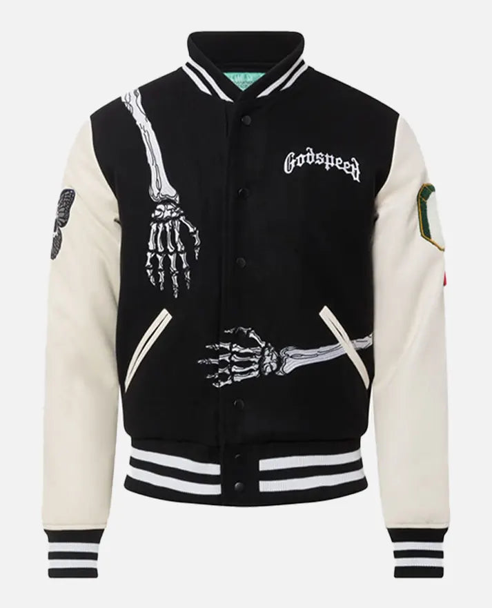 Godspeed Skull Rod Varsity Jacket