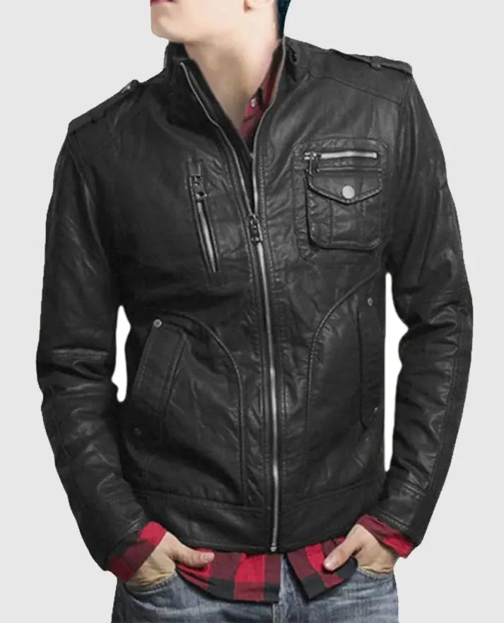 Men's Street Style Leather Jacket
