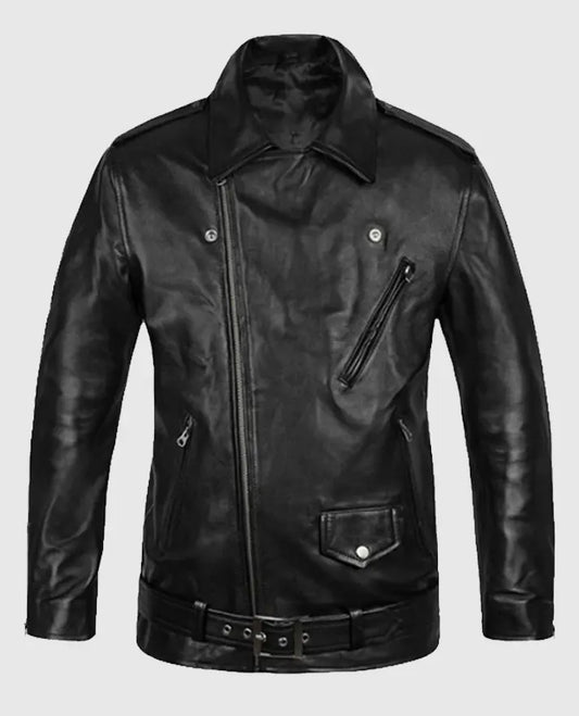 Biker Black Leather Jacket