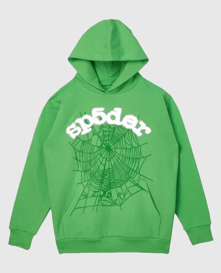 SP5DER Web Suit Hoodie Rhinestone