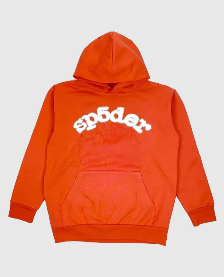 SP5DER Web Suit Hoodie Rhinestone